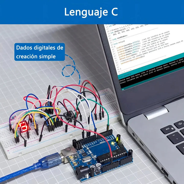 Arduino Rex Qualis Kit Completo REXQualis S29 Con Placa ATmega328P Y 30+ Componentes Para ...
