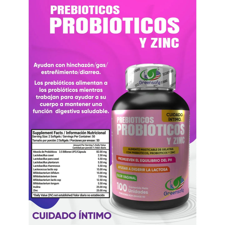 Probioticos Vaginales Fem Ph+ Prebioticos Zinc Invima - Imagen 2