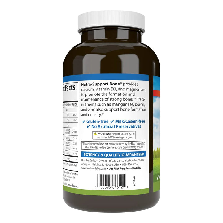 Nutra-support Hueso Calcio Magnesio Vitamina D3 Salud Ósea A - Imagen 3