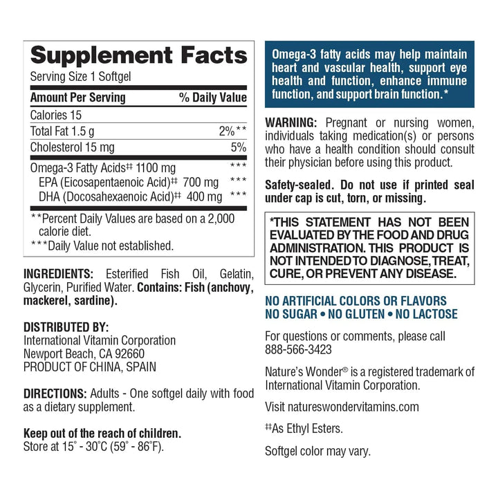 Aceite De Pescado 1100 Mg Omega 3 Epa Dha Cápsulas Blandas 1 - Imagen 7