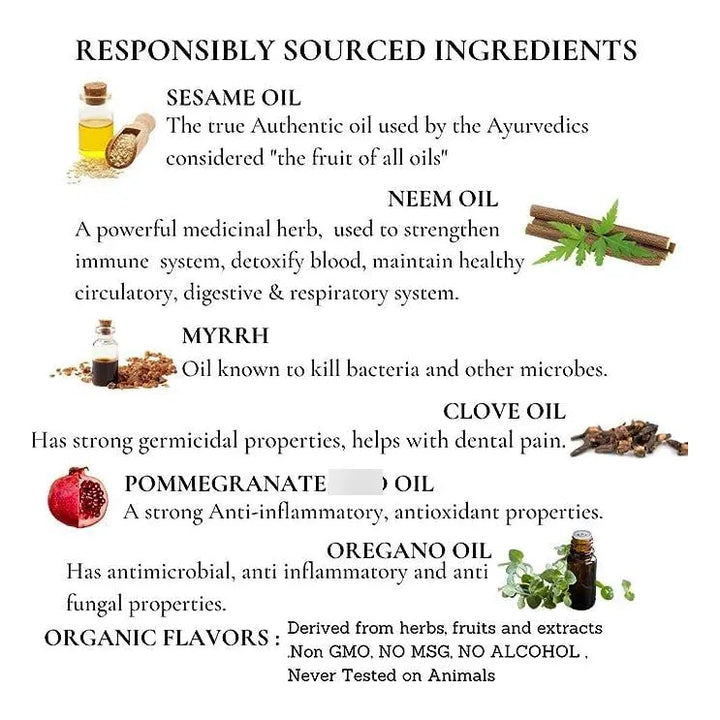 Aceite Orgánico Menta Enjuague Bucal Refrescante Blanqueador - Imagen 6
