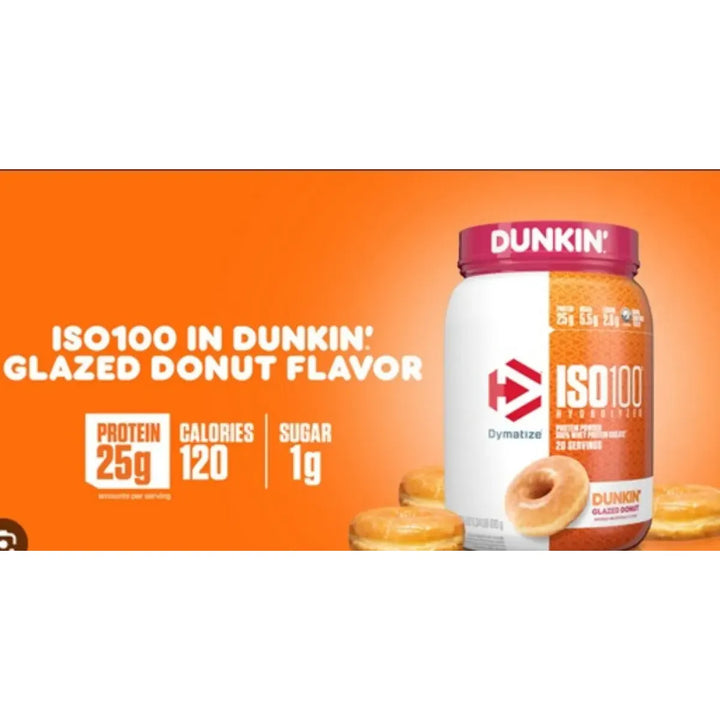 Suplemento Proteína Iso 100 Dymatize Dunkin Donas Glaseadas 20 Porcion ...