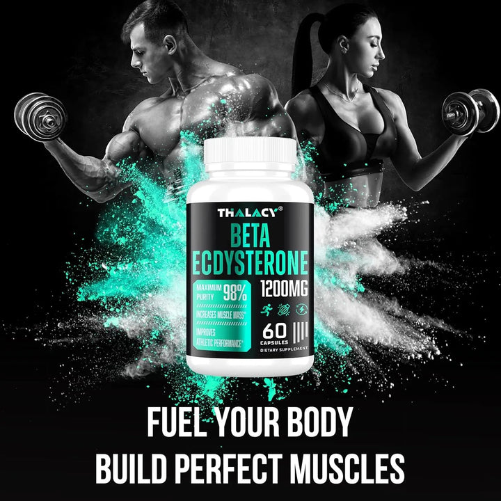 Beta Ecdysterone 1200 Mg Pureza 98% Aumento Masa Muscular Re - Imagen 6