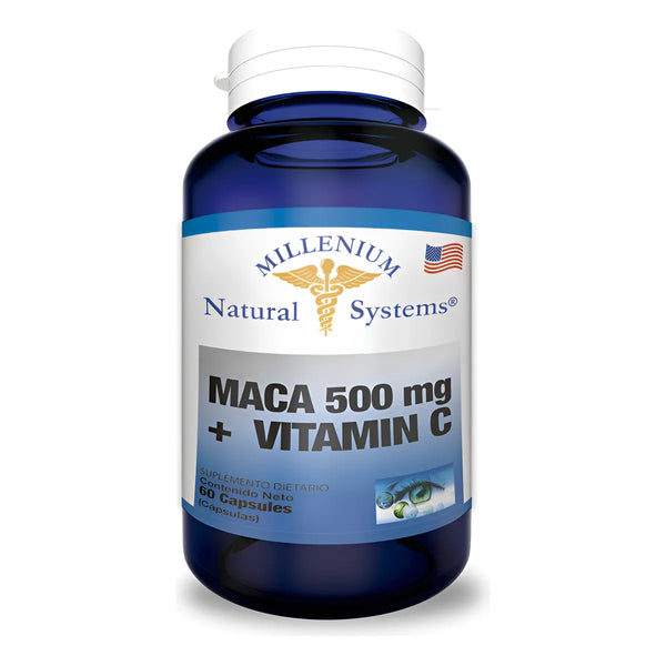Maca 500mg + Vitamina C 60 Cap - Imagen 1