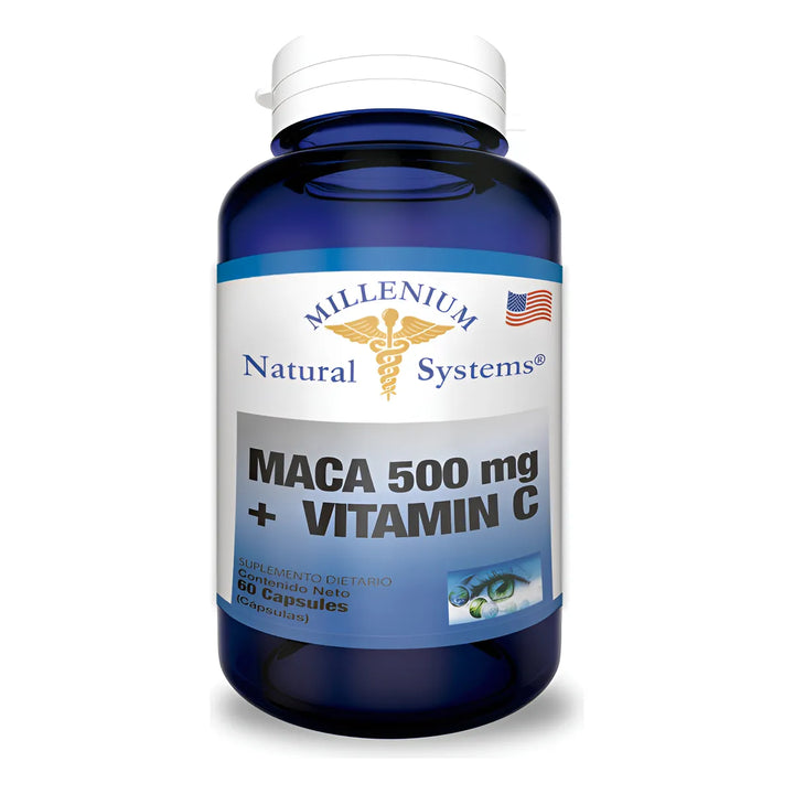 Maca 500mg + Vitamina C 60 Cap - Imagen 1