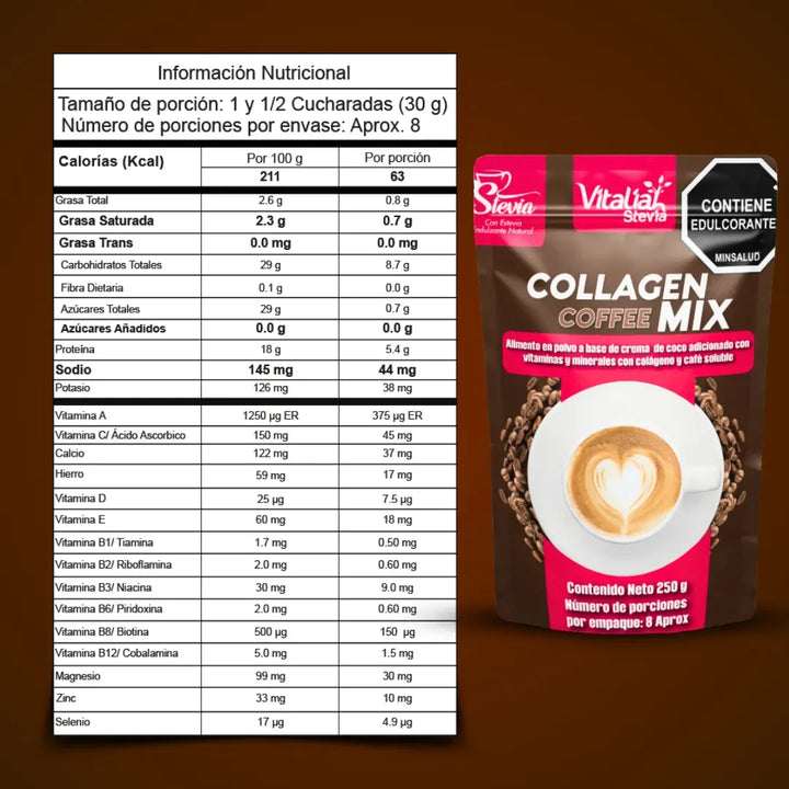 Doypack Colágeno Cafe Vitaliah Cappuccino - Imagen 5