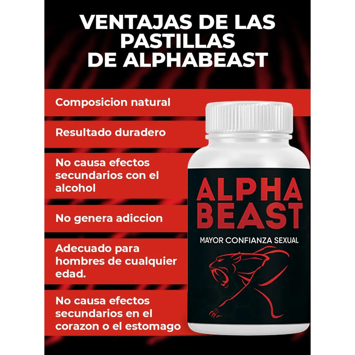 Alphabeast: Suplemento Para La Libido Masculina Sin Sabor - Imagen 4