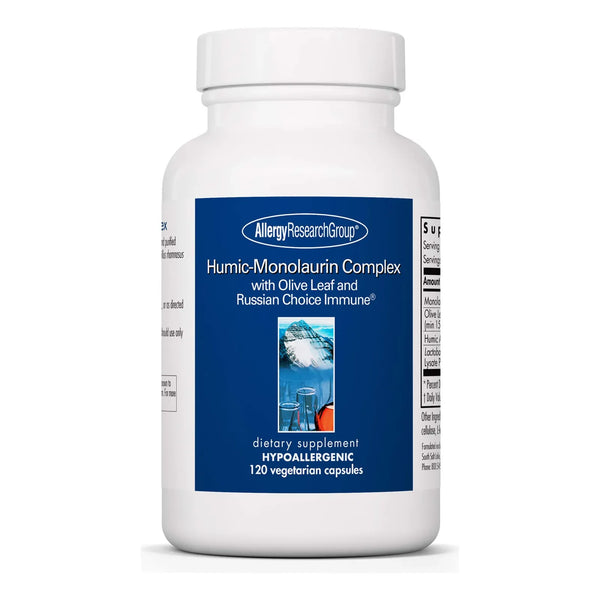 Complejo Humico Monolaurina Con Hoja De Olivo 120 Capsulas Apoyo Inmunologico
