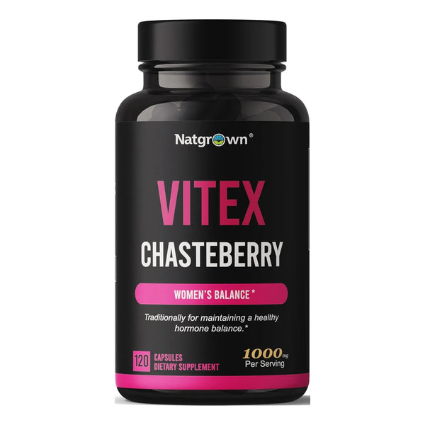 Vitex Chasteberry 1000 Mg Equilibrio Hormonal Fertilidad 120 - Imagen 1