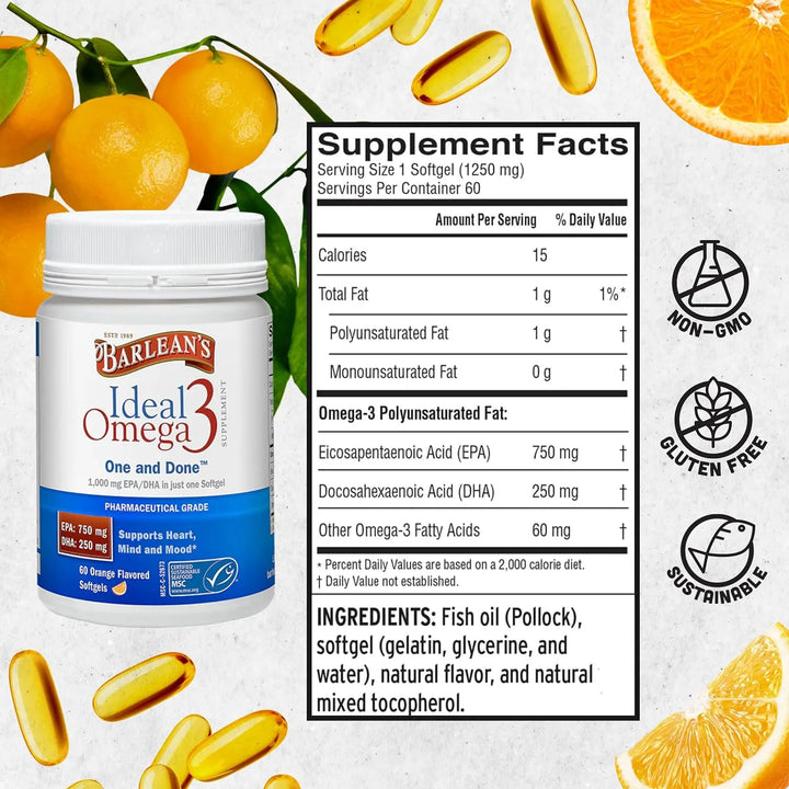 Aceite De Pescado Omega 3 1000 Mg Cápsulas Blandas Epa Dha S - Imagen 6