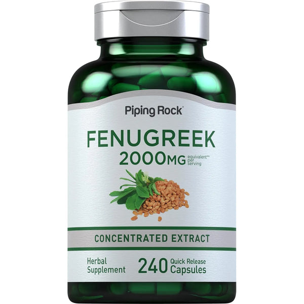 Semillas De Fenogreco 2000 Mg 240 Cápsulas Extracto De Hierb - Imagen 1