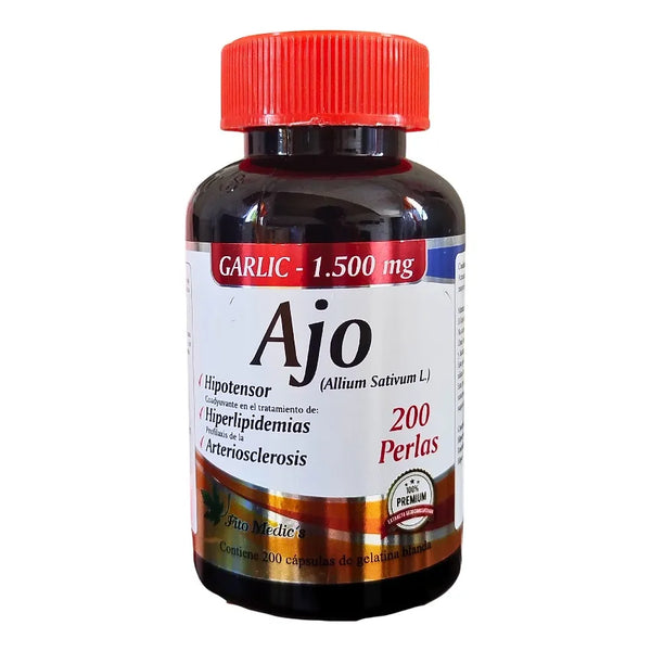 Ajo Garlic 1.500mg ×200 Cápsulas  - Imagen 1