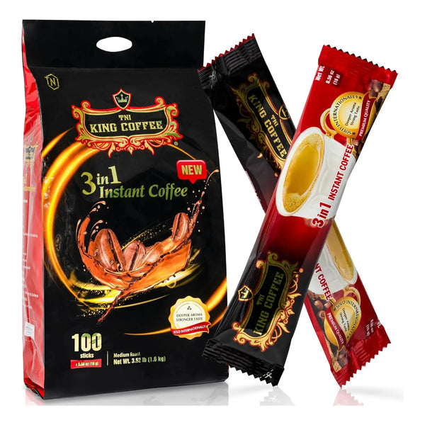 Café Vietnamita Instantáneo 3 En 1 TNI King Coffee 100 Sobres Sabor Premium