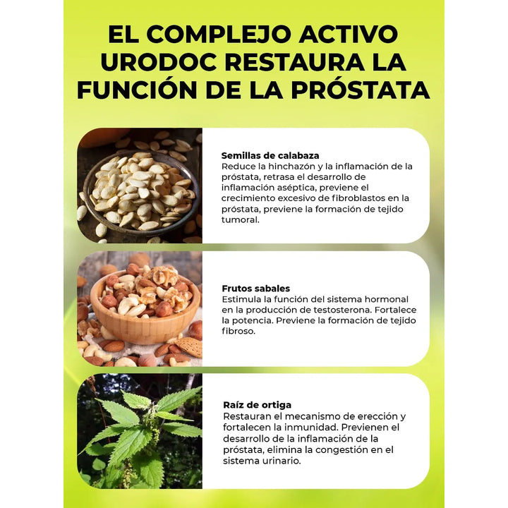 Urodoc X1 Para Hombres Original Sin Sabor - Imagen 2
