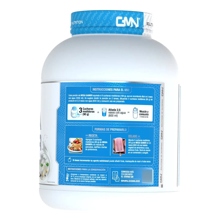Proteína Sin Azúcar (5 Lb) Mega Gainer Gmn Vainilla Gourmet - Imagen 4