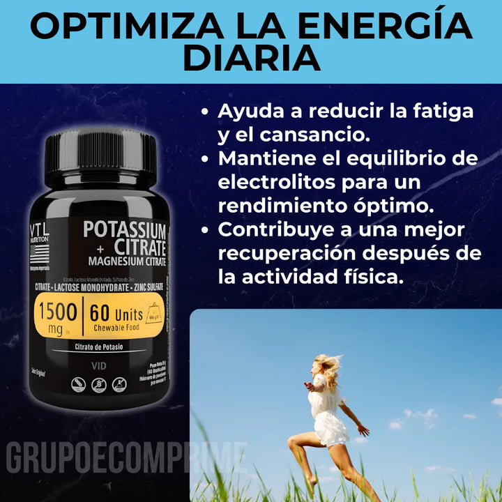 Citrato Magnesio Potasio Capsulas Natural - Imagen 3