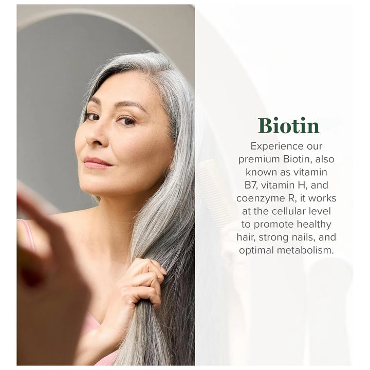 Biotina Para Crecimiento Cabello Piel Radiante Y Uñas Fuerte - Imagen 2