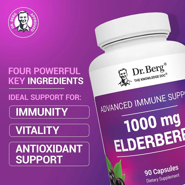 Cápsulas De Saúco Negro Con 15,000 Ui Vitamina D 60 Mg Zinc - Imagen 2