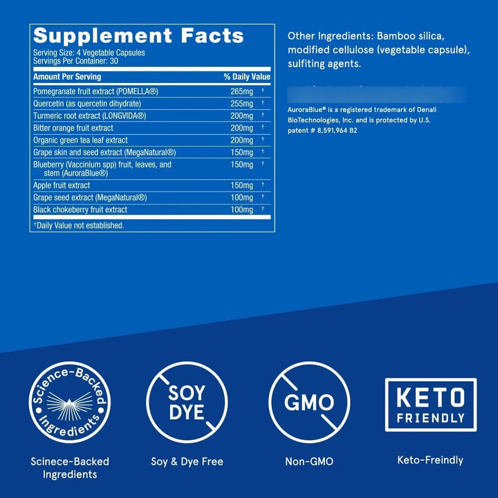 Cápsulas Antioxidantes Superfood 120 Unidades Combate Radica - Imagen 3