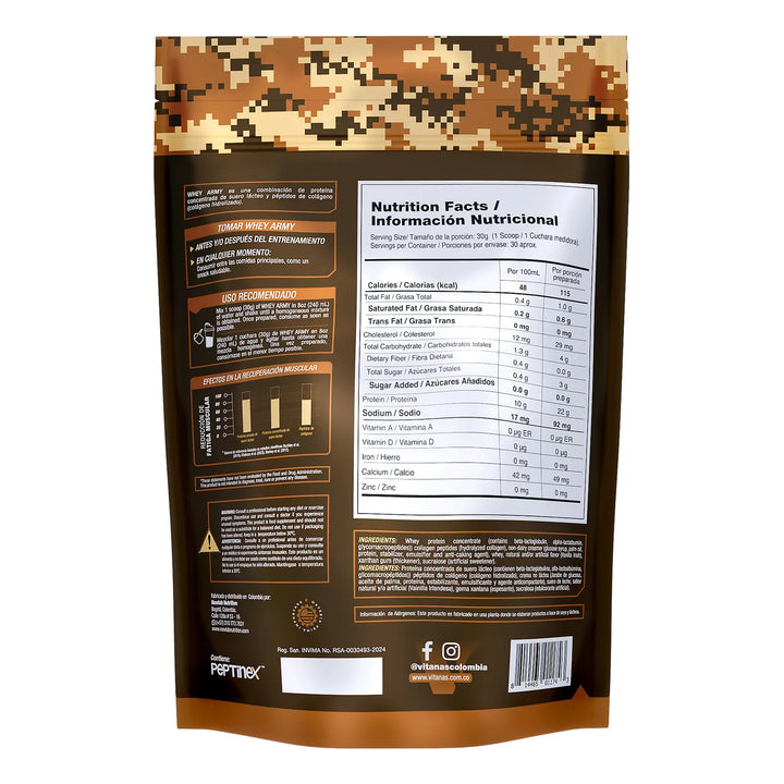 Proteina Whey Army Vitanas - Imagen 7