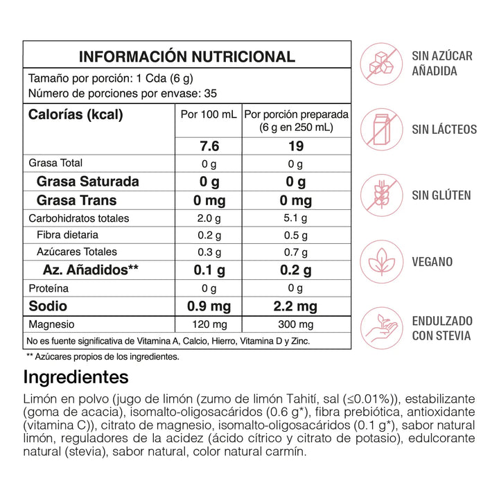 Magnesio | Limonada Rosada 180g - Imagen 3