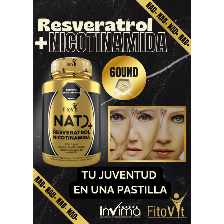 Nad Resveratrol Con Nicotinamida Original - Imagen 3