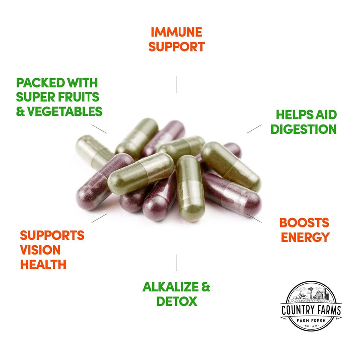 Cápsulas De Frutas Y Verduras Con Superalimentos Antioxidant - Imagen 6