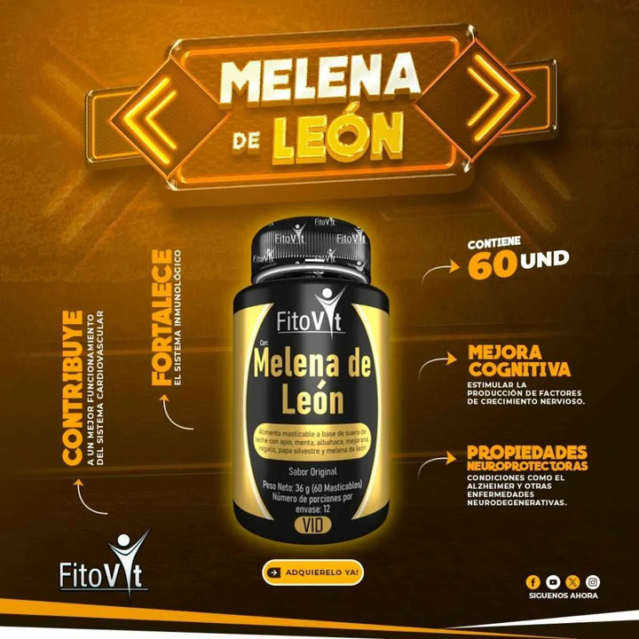 Melena De Leon Vid Fitovit Original - Imagen 8