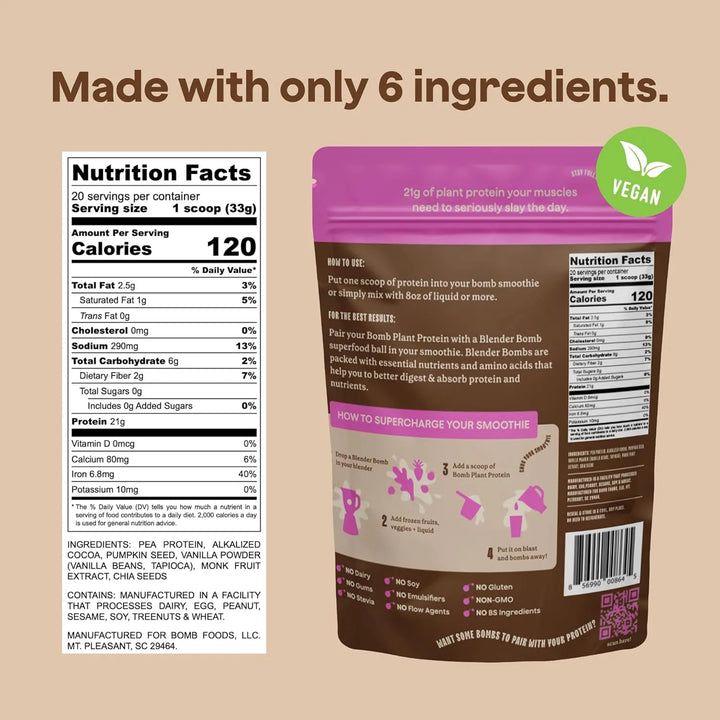 Bolas Energéticas De Proteína Sabor Chocolate Energía Instan - Imagen 6