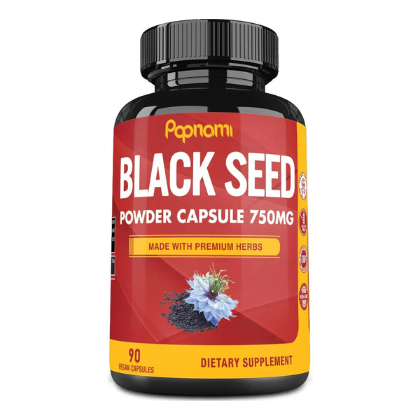 Cápsulas Pure Black Seed 750 Mg Inmunidad Digestión Piel Cab - Imagen 1