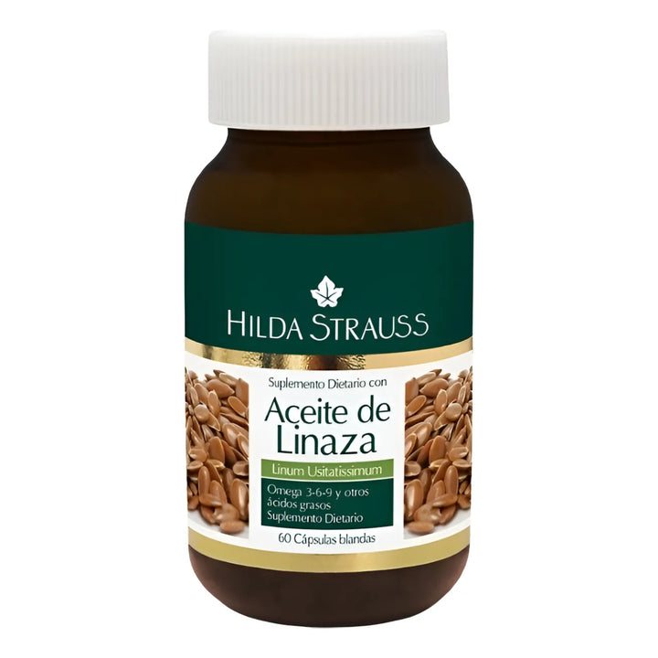 Aceite De Linaza X60 Capsulas Hilda Strauss Natural - Imagen 7