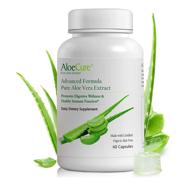 Cápsulas Orgánicas De Aloe Vera 130 Gramos Apoyan Salud Inte - Imagen 1