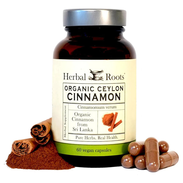 Capsulas Organicas De Canela De Ceilan Certificado Usda 60 U Herbal Roots