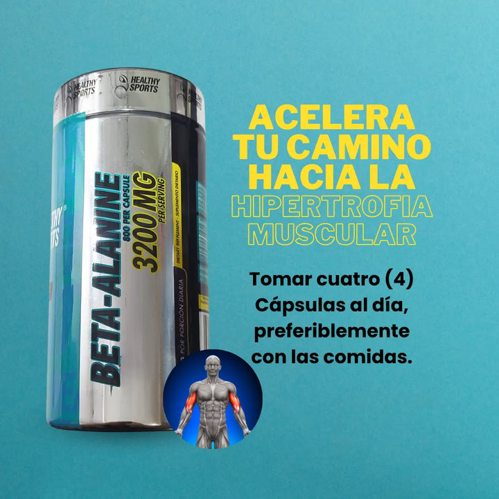 Beta Alanine 3200mg X 120 Caps - Imagen 2