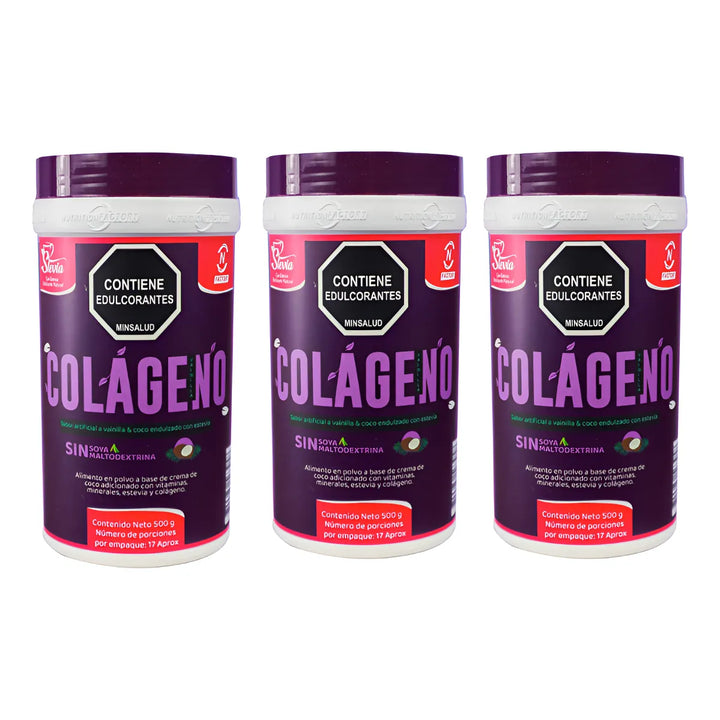 Colágeno Nutrition Factory Vainilla X3  500g - Imagen 1