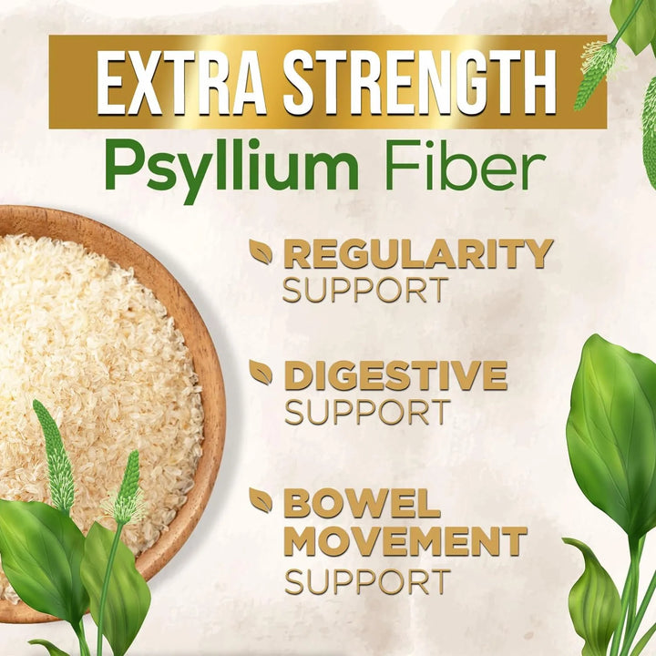 Cápsulas Cáscara Psyllium 1500 Mg Fibra Soluble E Insoluble - Imagen 6