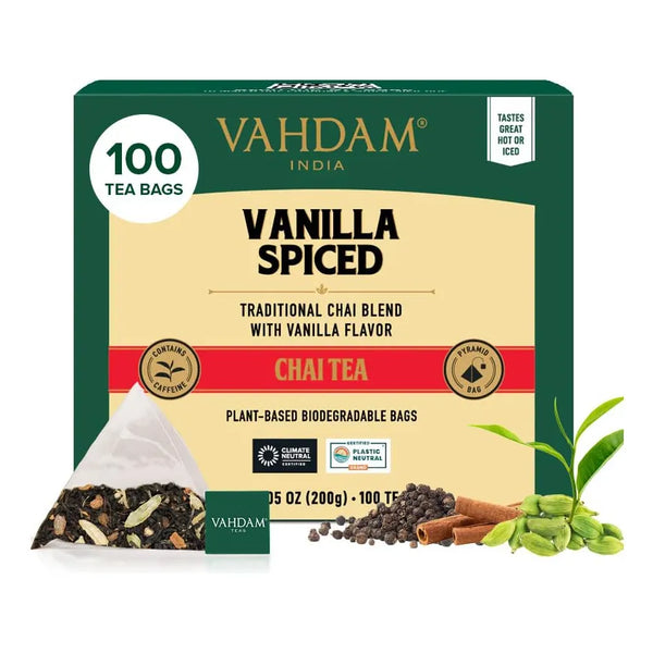 Té Chai Masala Con Especias Y Vainilla 100 Bolsitas Mezcla Premium