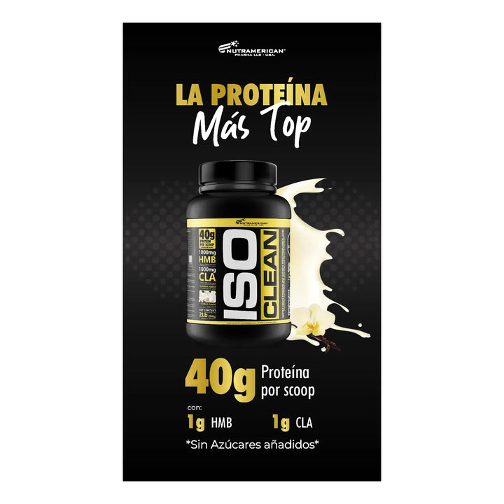 Iso Clean Aislado Proteina Whey 2lb Vainilla Gourmet Pancake Nutrameri ...