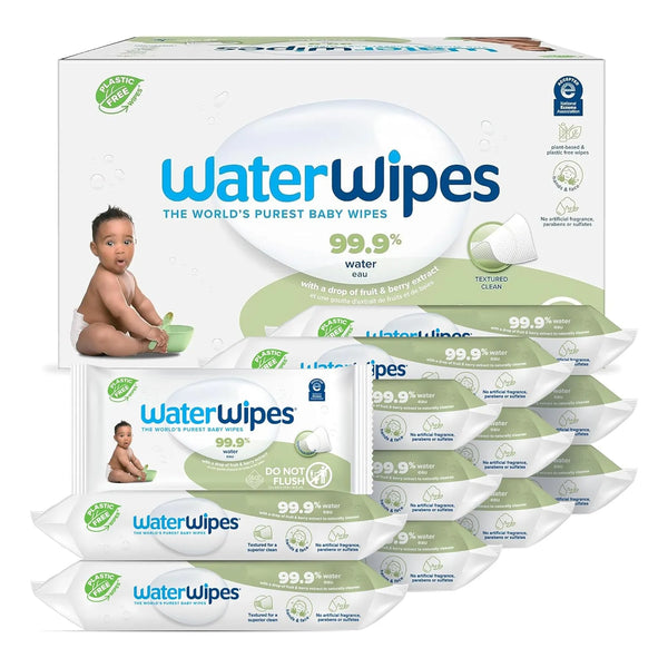 Toallitas WaterWipes 60 Unidades Hipoalergénicas Para Bebés Piel Sensible