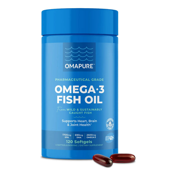 Aceite De Pescado Omega 3 120 Capsulas Alto Epa Dha Salud Corazon Y Cerebro