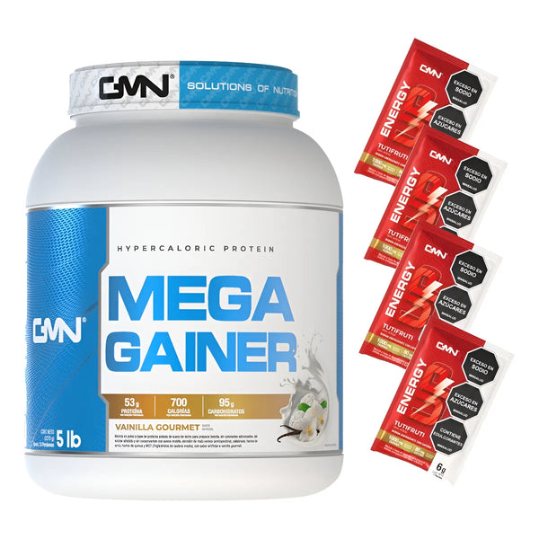 Proteína Sin Azúcar (5 Lb) Mega Gainer Gmn Vainilla Gourmet - Imagen 1