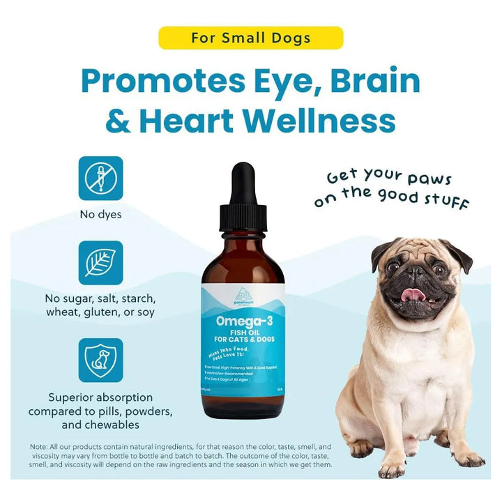 Aceite De Pescado Omega 3 Silvestre Para Mascotas Líquido Ep - Imagen 6