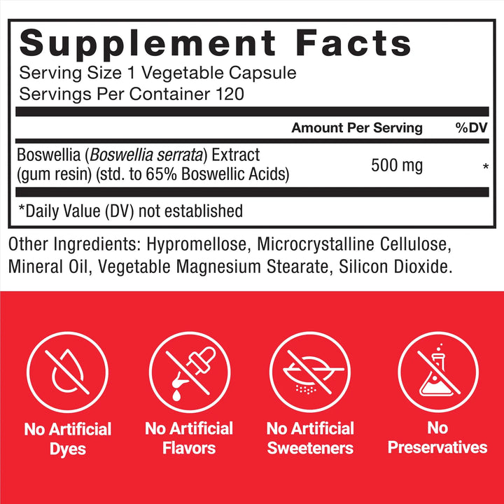Cápsulas Extracto Boswellia Apoyo Inmunológico Salud Articul - Imagen 6