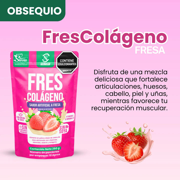 Kit Colágeno Hidrolizado Vitaliah Vainilla X3 + Doypack Fresa Nf - Imagen 3