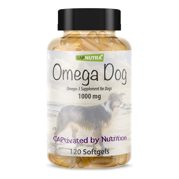 Aceite De Pescado Omega 3 Para Perros 120 Cápsulas Blandas Masticables Piel Y Articulaciones
