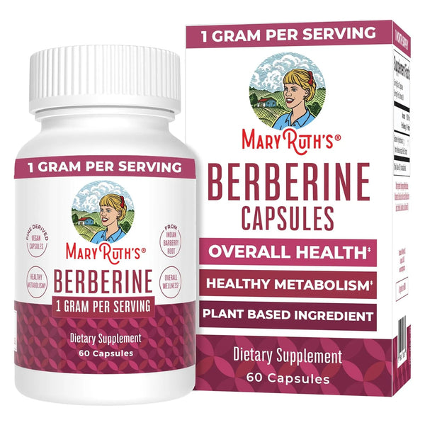 Berberina 1000 Mg Metabolismo Saludable 30 Cápsulas 1.14 G A - Imagen 1
