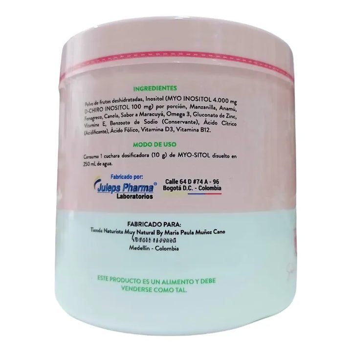 Myo-sitol Inosoitol Puro X300gr Maracuyá - Imagen 4