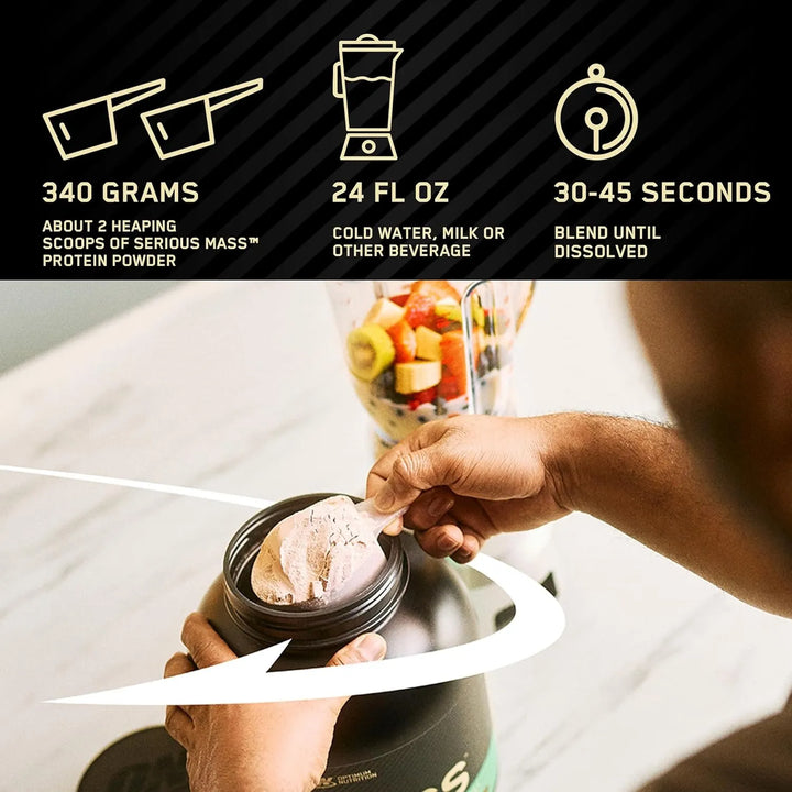 Serious Mass 6 Lb Hipercalórica + Envío Gratis - Imagen 6