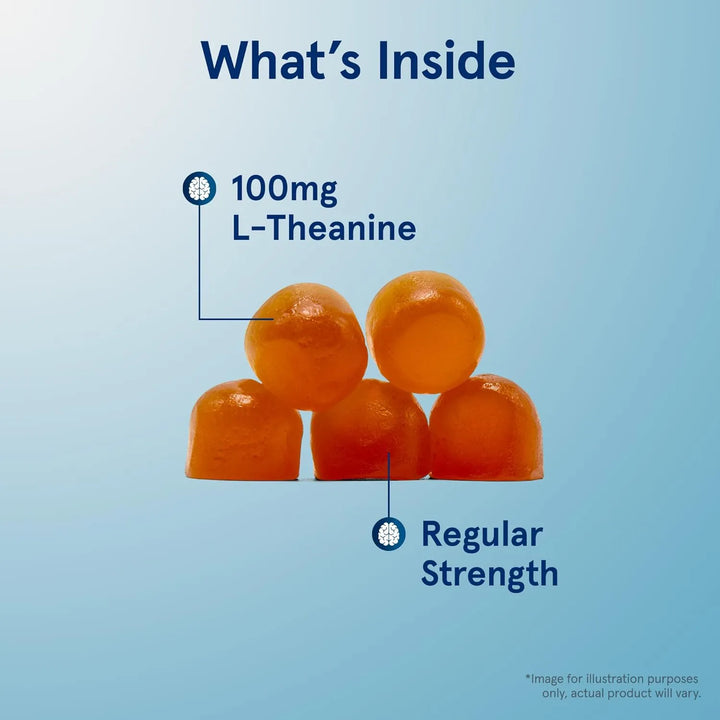 Teanina 100 Mg Aminoacidos Jarrow Formulas 60 Gomitas - Imagen 3
