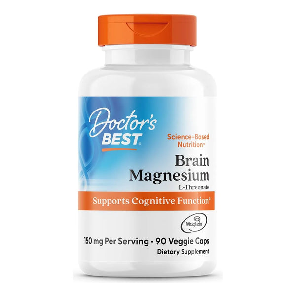 Capsulas Vegetales De Magnesio 90 Unidades Doctor's Best Para Memoria Y Concentracion